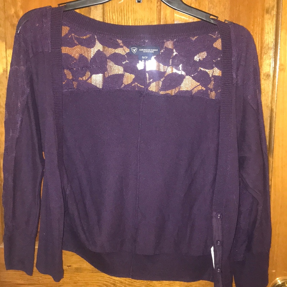 Purple Cardigan